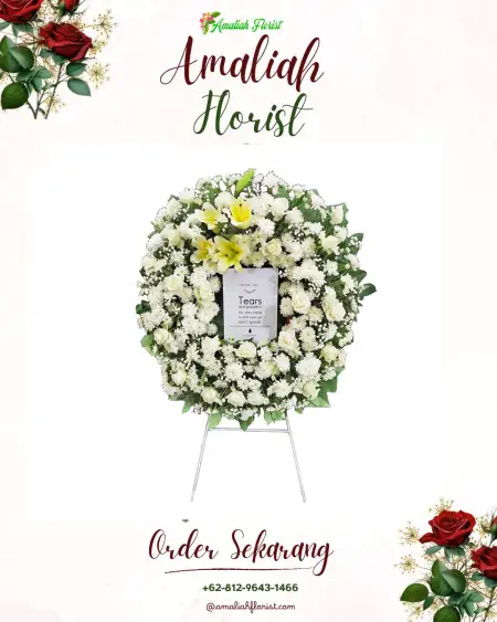 Krans Bunga Duka perak utara surabaya